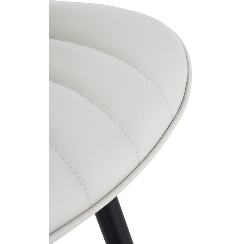 Poltrona Largo, couro sintético, branco