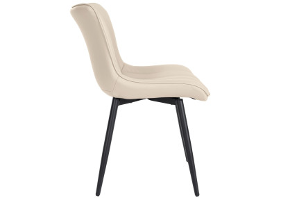 Fauteuil Largo, similicuir, crème