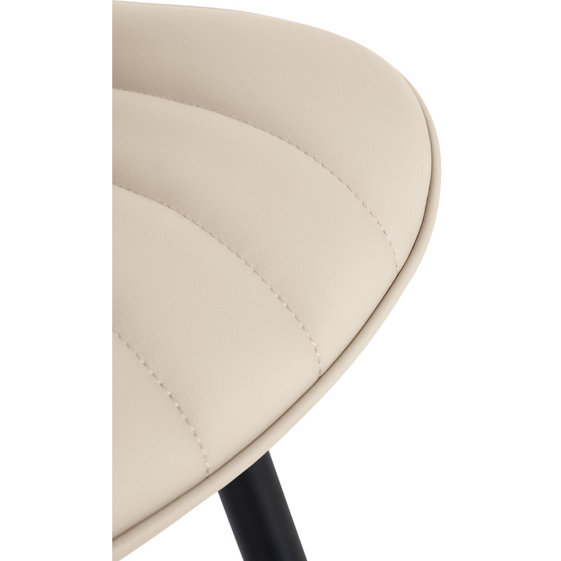 Poltrona Largo, ecopelle, crema