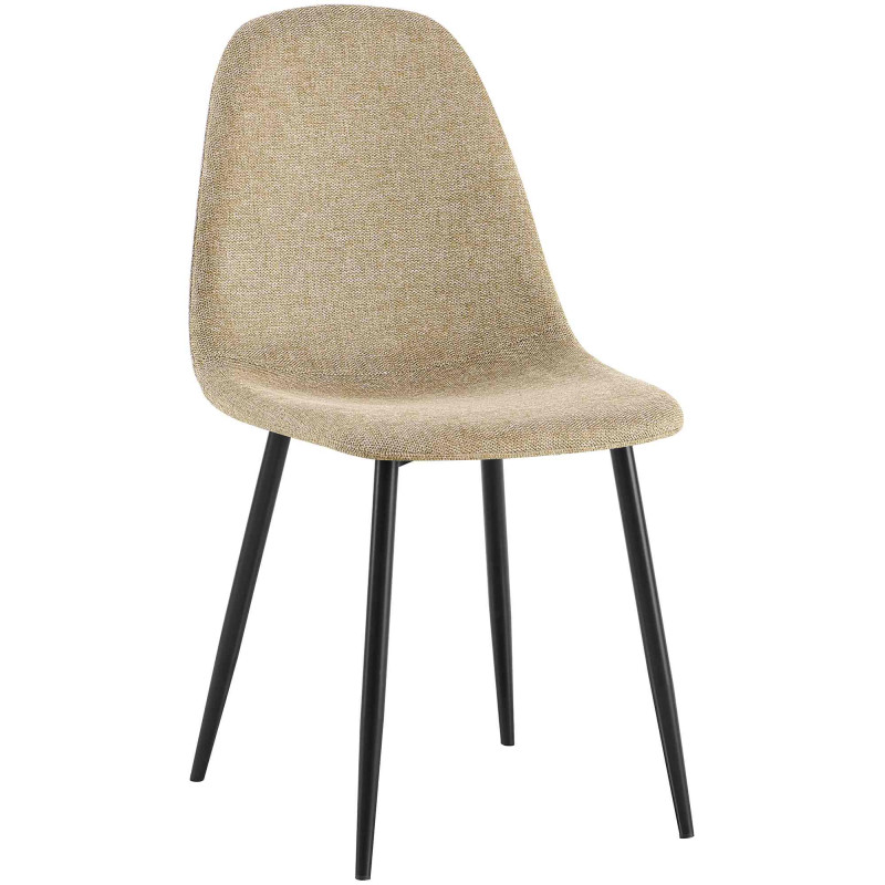 Chaise de salle à manger Napier, tissu taupe