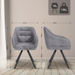 Sillón gris vintage Russell