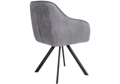 Sedia grigia vintage Russell