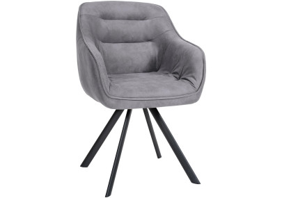 Chaise grise vintage Russell