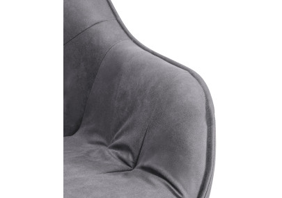 Chaise grise vintage Russell