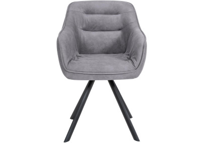 Sedia grigia vintage Russell