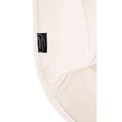 Cadeira de jantar Vermont, veludo, creme