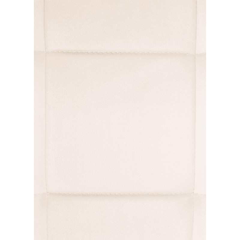 Cadeira de jantar Vermont, veludo, creme