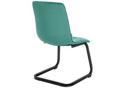 Chaise de salle à manger Vermont, velours vert