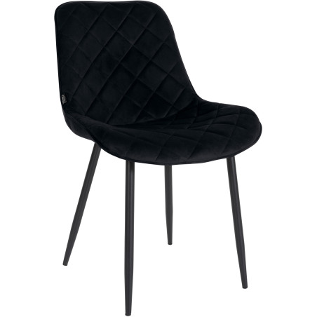 Resortes de silla de terciopelo negro