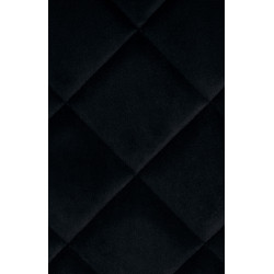 Resortes de silla de terciopelo negro