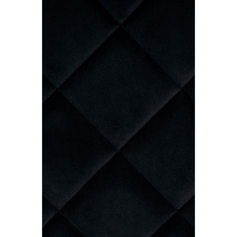 Resortes de silla de terciopelo negro