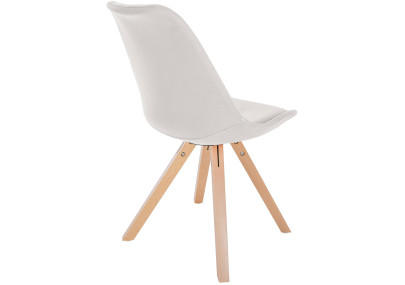 Sedia Sofia, tessuto Square, crema