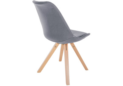 Silla Sofia, tela Square, gris claro