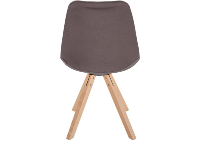 Chaise Sofia, tissu Square, taupe