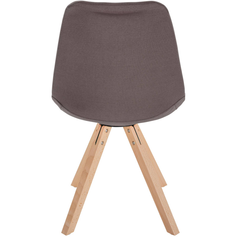 Sedia Sofia, tessuto Square, tortora