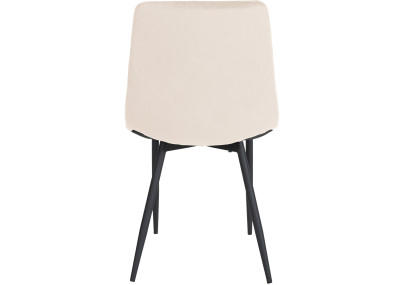 Poltrona Telde, velluto, crema