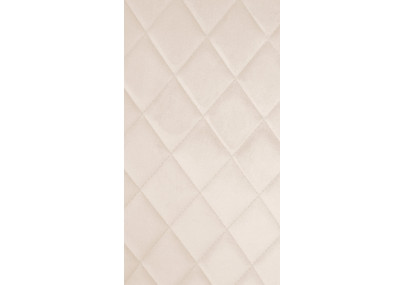 Fauteuil Telde, velours, crème