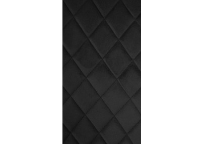 Fauteuil Telde, velours, noir