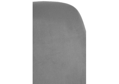 Chaise de salle à manger Victoria, velours gris