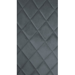 Chaise Telde, veludo, cinza escuro