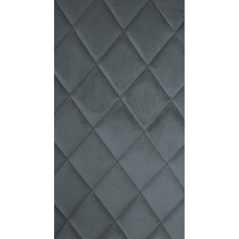 Chaise Telde, veludo, cinza escuro