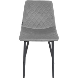 Fauteuil Telde, velours gris