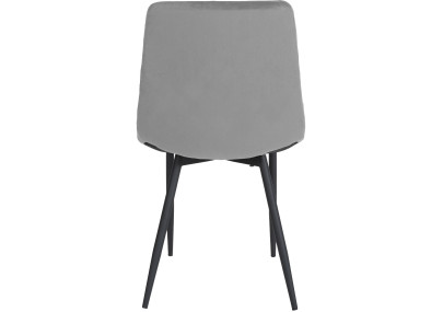 Fauteuil Telde, velours gris