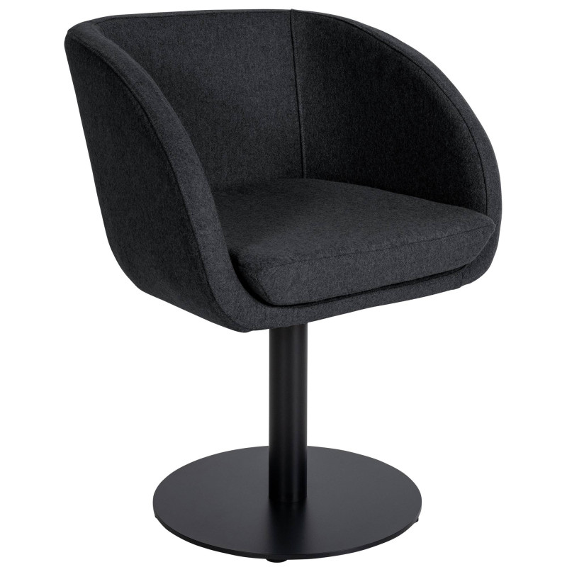 Sedia Gambo, feltro, antracite