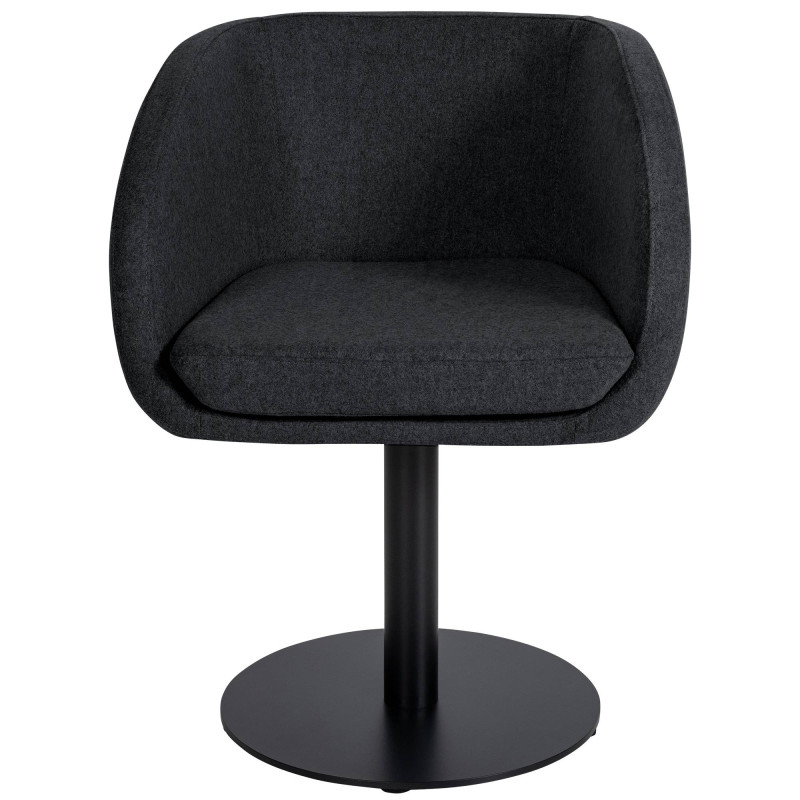 Sedia Gambo, feltro, antracite