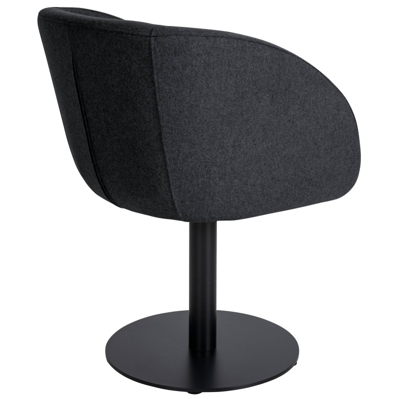 Sedia Gambo, feltro, antracite
