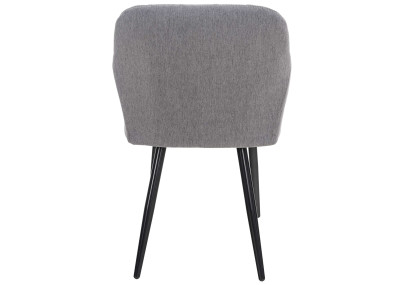 Ensemble de 2 chaises de salle à manger Shila, tissu gris