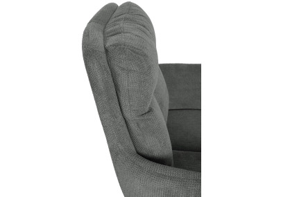 Chaise de salle à manger Vilas, tissu gris