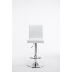 Sgabello Colonia in similpelle bianco