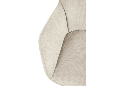 Chaise de salle à manger Jules, tissu crème