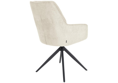 Chaise de salle à manger Jules, tissu crème