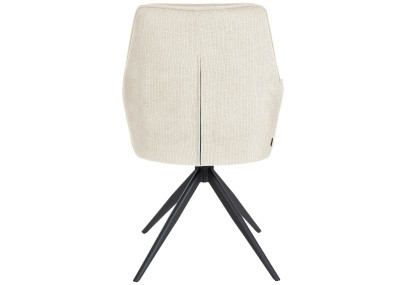 Chaise de salle à manger Jules, tissu crème