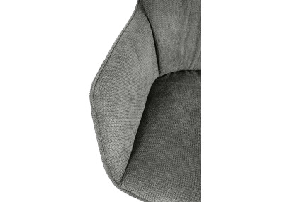 Chaise de salle à manger Jules, tissu gris