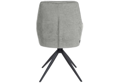 Chaise de salle à manger Jules, tissu gris