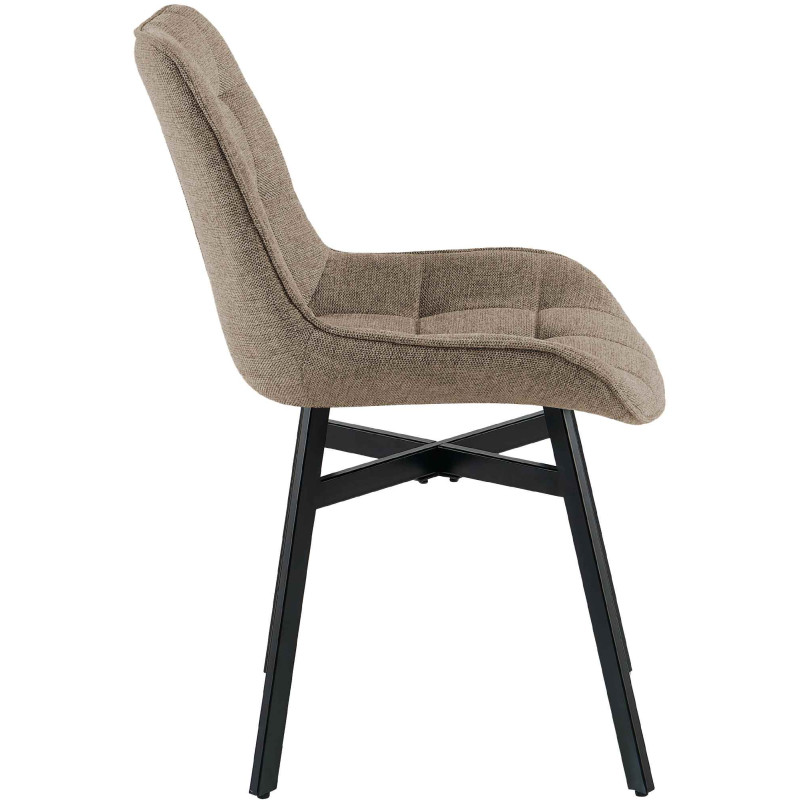 Fauteuil Colby, tissu taupe
