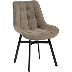 Fauteuil Colby, tissu taupe