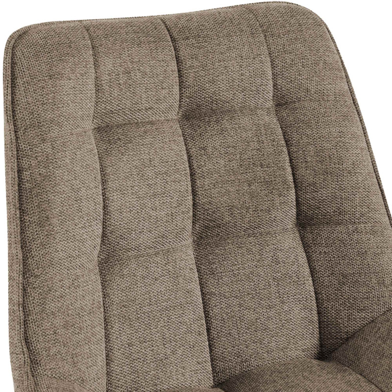Fauteuil Colby, tissu taupe