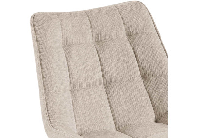 Fauteuil Colby, tissu crème