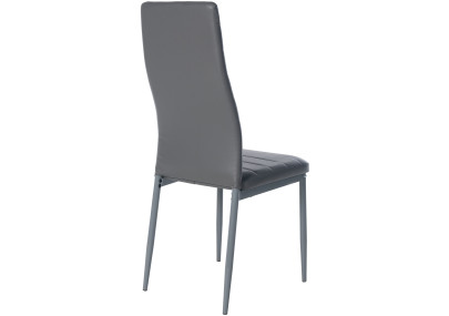 Chaise de salle à manger Mayfair, similicuir gris