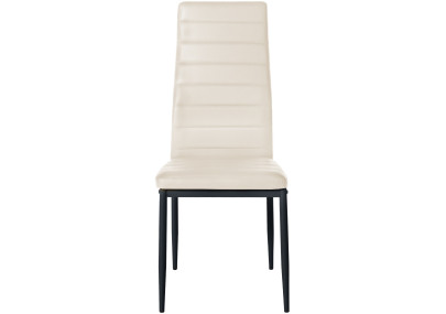 Chaise de salle à manger Mayfair, similicuir, crème