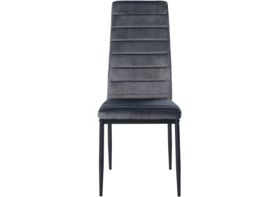 Chaise de salle à manger Mayfair, velours gris