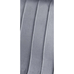 Fauteuil Dijon, velours gris foncé