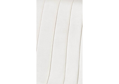 Fauteuil en velours Dijon, blanc crème