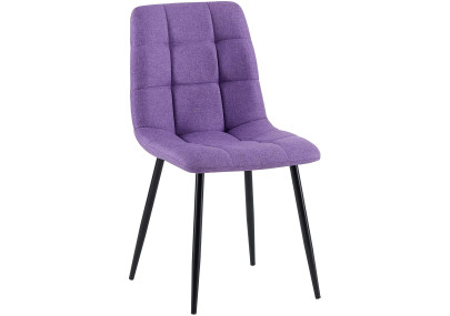 Chaise de salle à manger en tissu Antibes violet