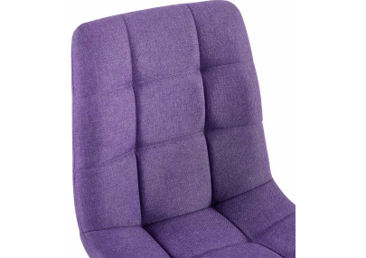 Chaise de salle à manger en tissu Antibes violet