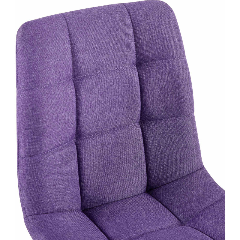 Chaise de salle à manger en tissu Antibes violet